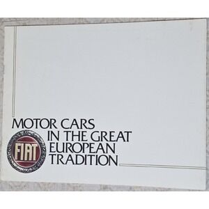 1980 FIAT BRAVA LUXURY EUROPEAN SEDAN CAR BROCHURE CATALOG‎ 1980s